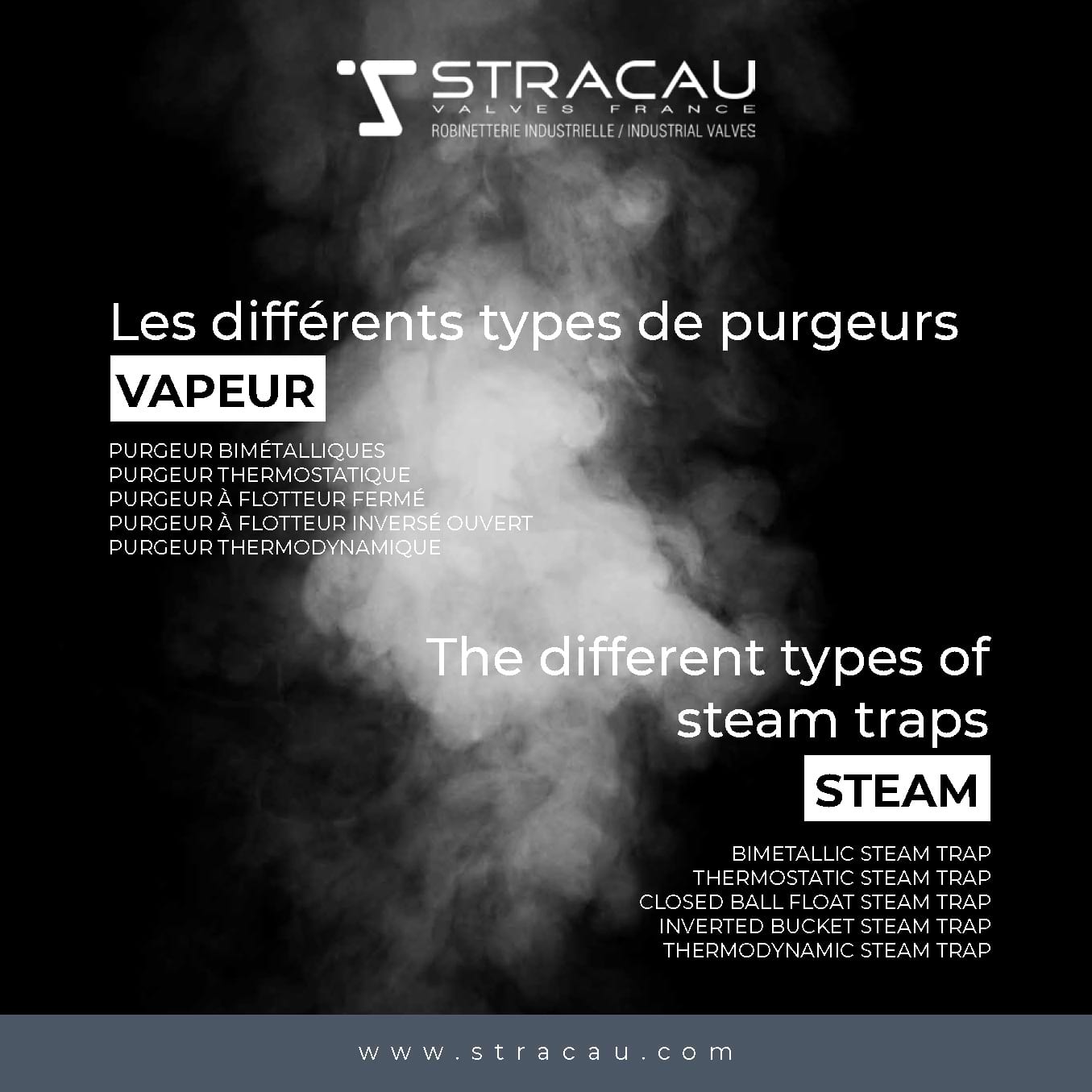 The various types of STEAM traps